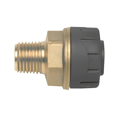 Polyplumb PB4322 Push Fit Male Adaptor - 22mm x 3:4 BSP