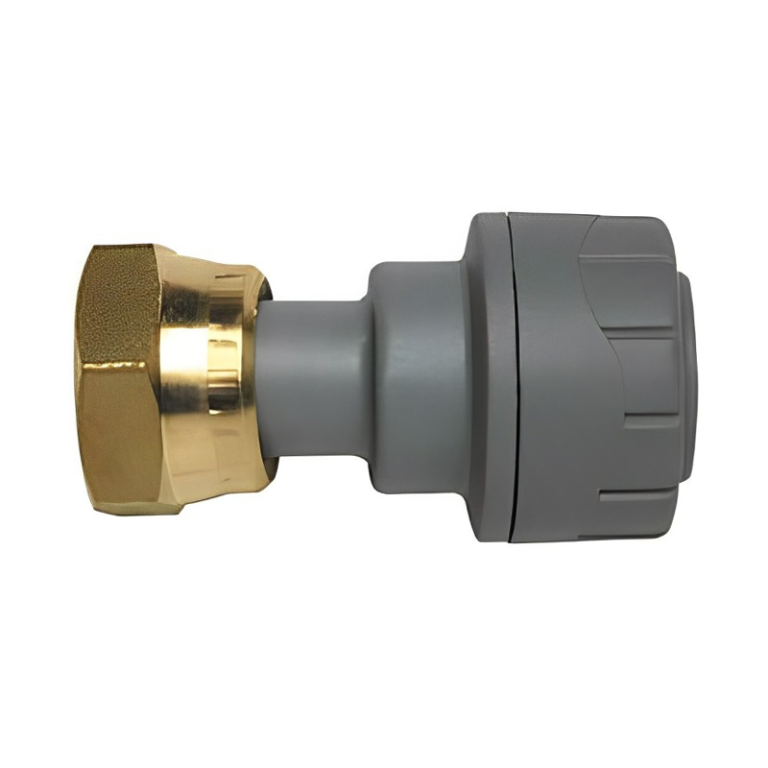 Polyplumb PB722 Push Fit Straight Tap Connector - 22mm x 3:4 BSP