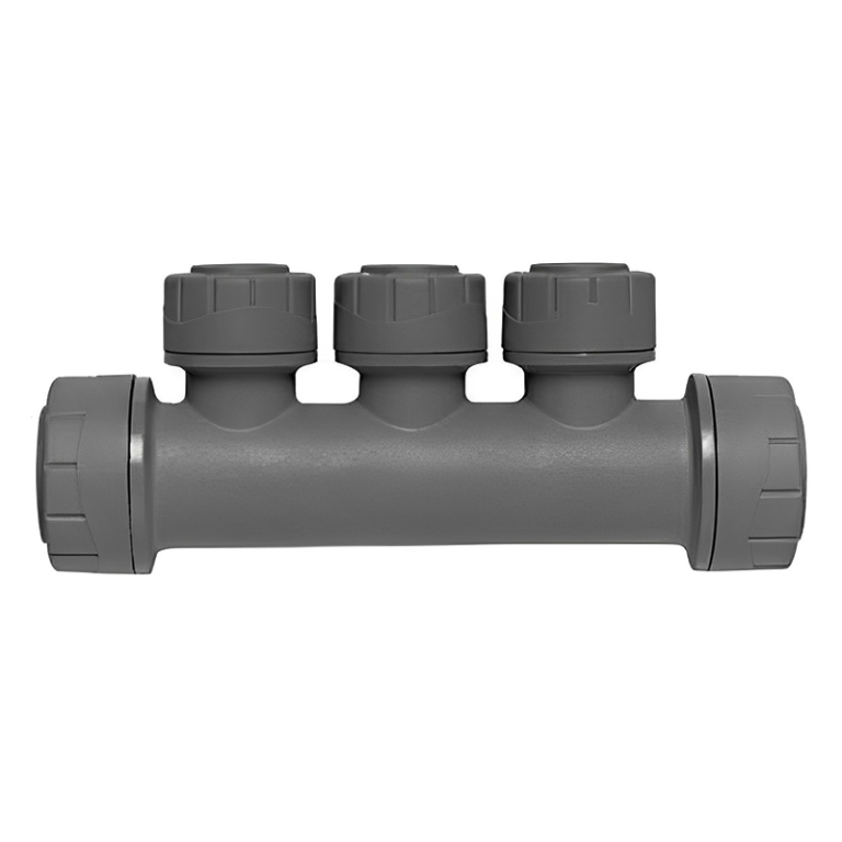 Polyplumb PB7622104 Push Fit 4 Port Manifold - 22mm x 10mm