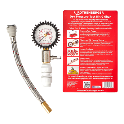 Rothenberger 6.7105 Dry Pressure Test Kit - 0.6 Bar Content