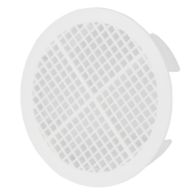 STAD BM406W Round Soffit Vent White Side