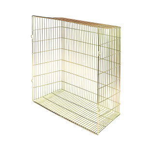 Steel Rectangle Deep Flue Terminal Vent Guard - 16 x 16 x 7 Left