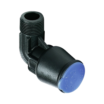 Talbot Push-Fit MDPE Male Elbow Bend - 25mm x 3:4 BSP