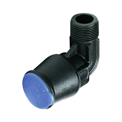 Talbot Push-Fit MDPE Male Elbow Bend - 32mm x 1 BSP Left