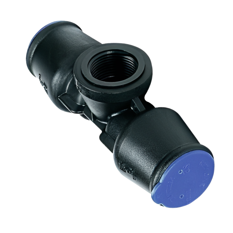 Talbot Push-Fit MDPE Reducing Female Tee - 20mm x 20mm x 1:2 BSP