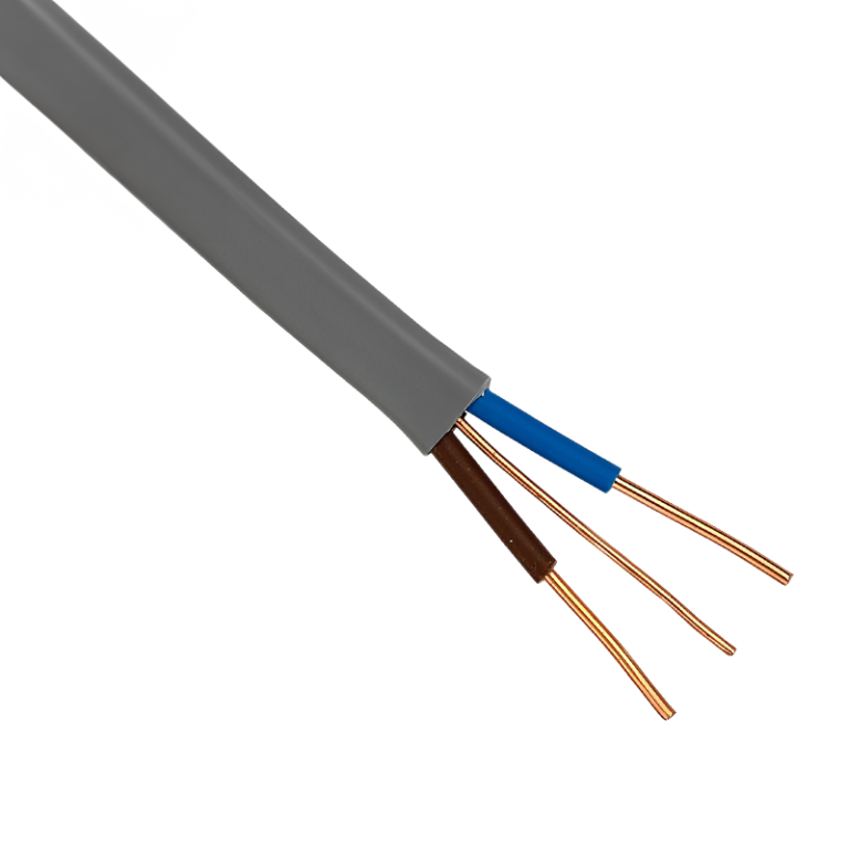 Twin & Earth Mains Power Grey Electrical Cable - 1mm x 100 Metres