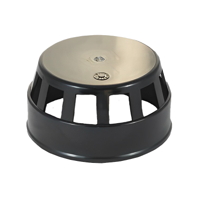 UPVC Black Solvent Soil Pipe Cage Vent Cover - 110mm Left