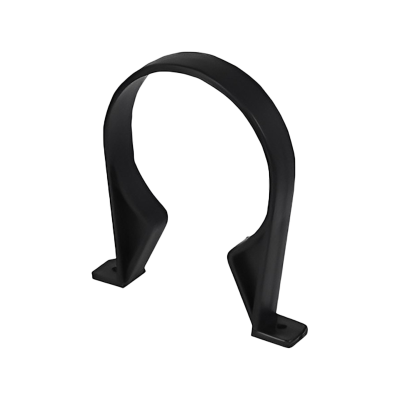 UPVC Black Solvent Soil Pipe Clip - 110mm Left