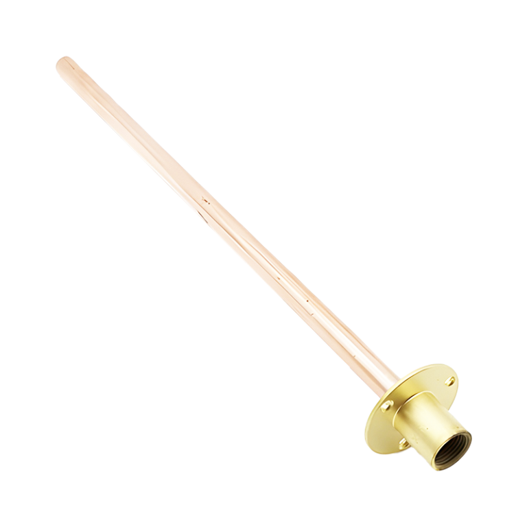 Wallplate Threaded 1:2 with 350mm Length of 15mm Copper Tube