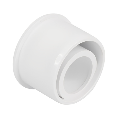 White Overflow Solvent Weld Pipe Reducer - 32mm x 21.5mm Left