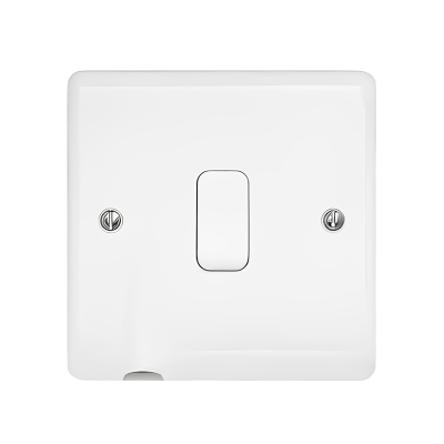 White Single 20 Amp Switch (Flex Outlet)