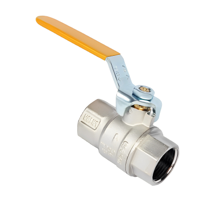 Yellow Handle Lever Ball Valve - 1 1:2 BSP