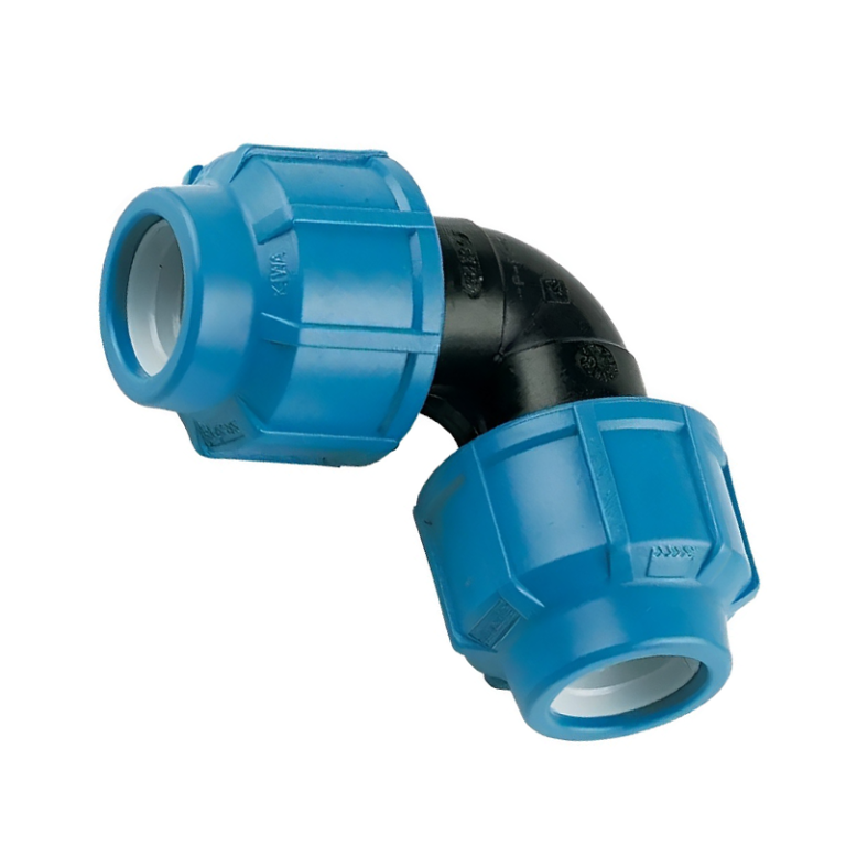 FloPlast Compression MDPE 90° Elbow Fitting - 32mm