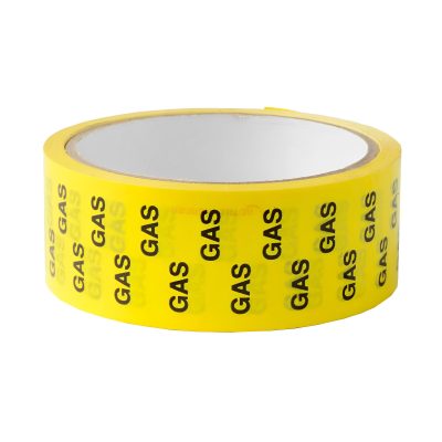 Rothenberger Gas Identification Yellow Tape - 33m x 36mm Down