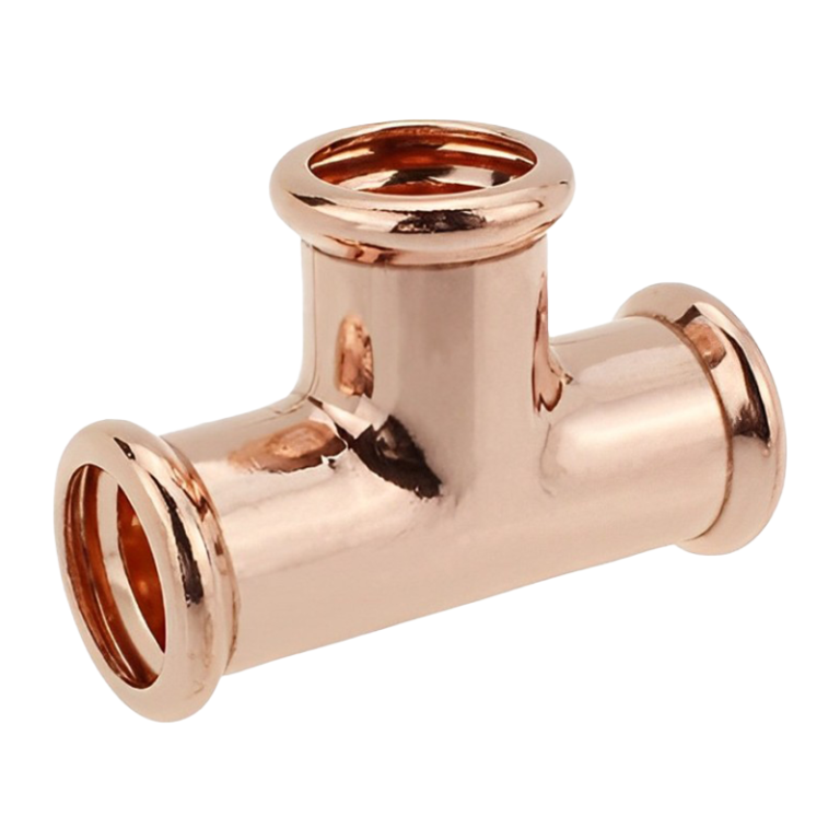 Copper Press Fit Equal Tee - 15mm