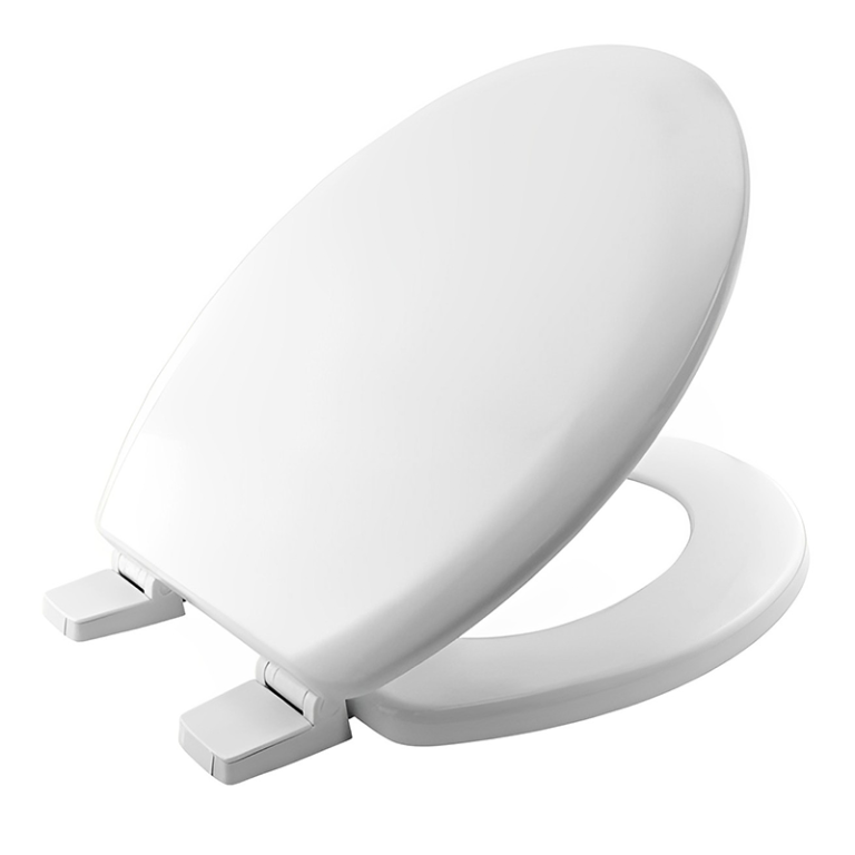 Bemis White ProSeat Moulded Wood Ultra-Fix Toilet Seat