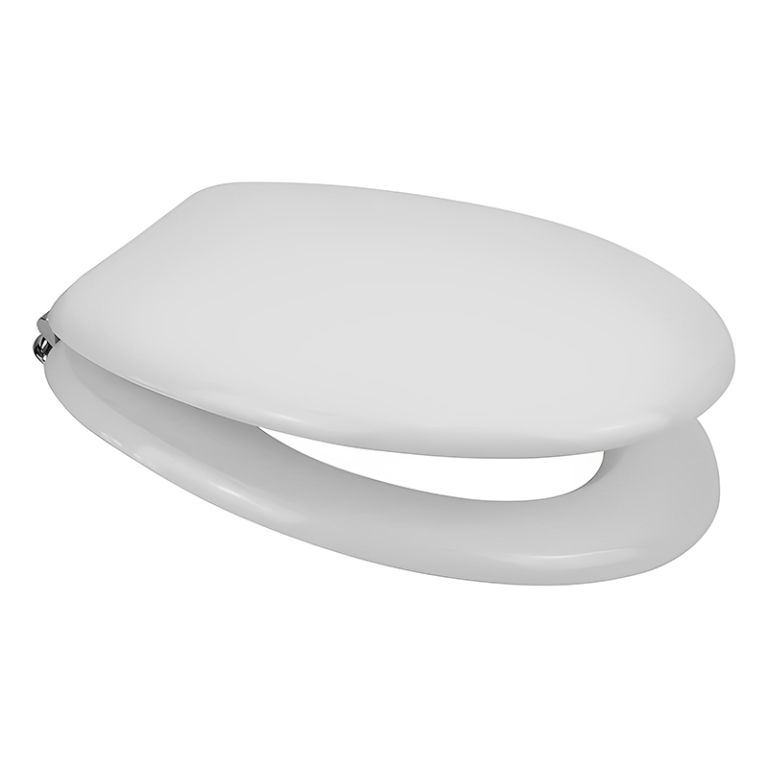 EuroShowers White MDF AntiBac Toilet Seat