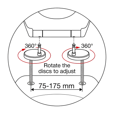 EuroShowers White V20 Toilet Seat (Soft Close) Diagram