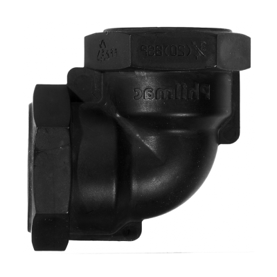 Philmac Black Female Elbow - 3:4 BSP Left
